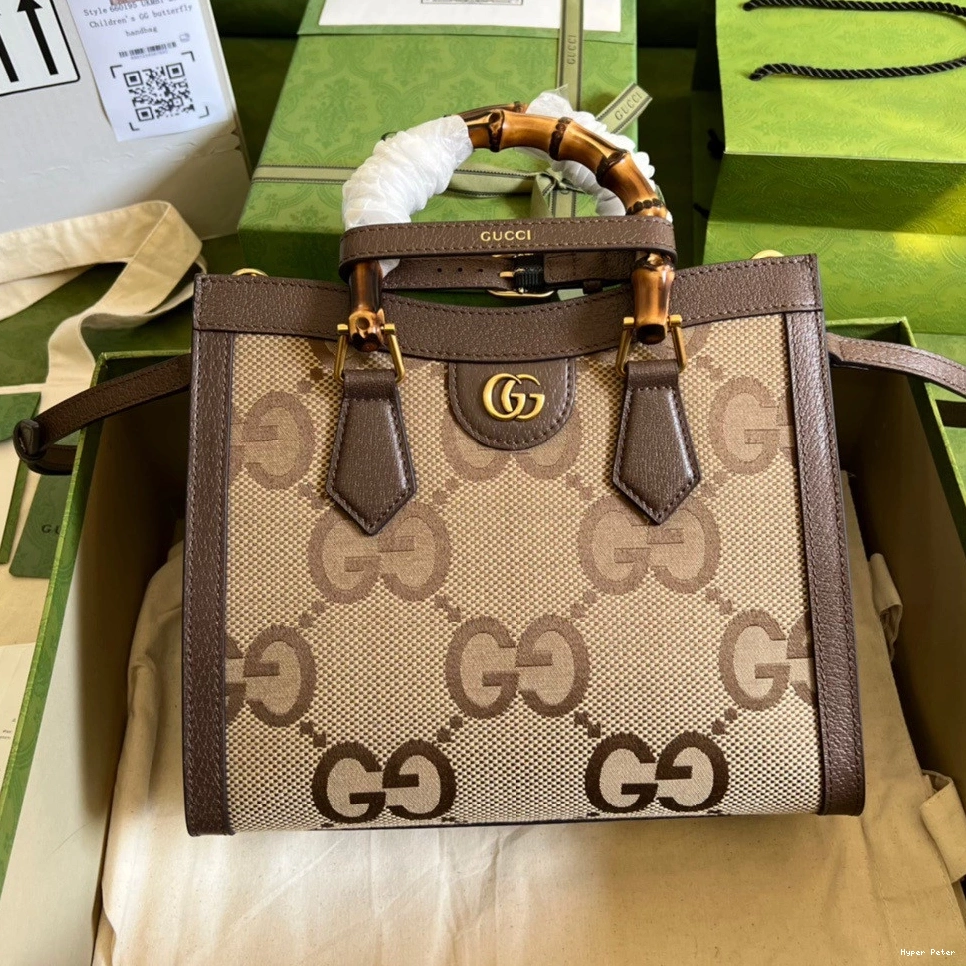 Hyper Peter with jumbo GG Diana tote small Gucci bag 0714